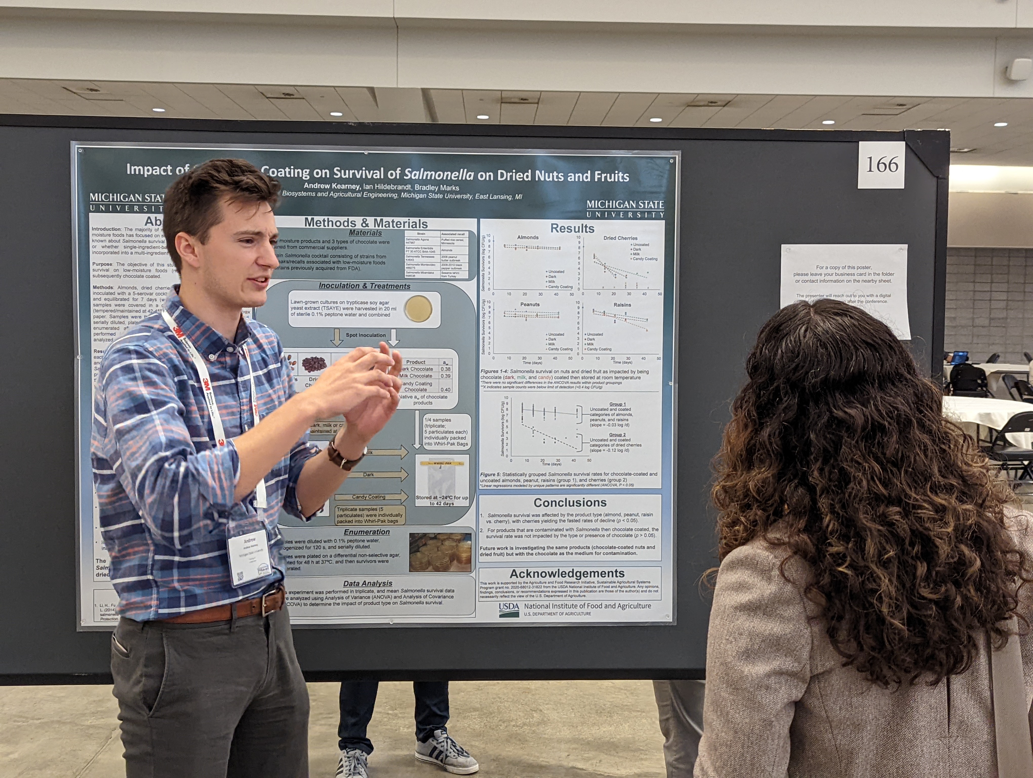 Andrew Kearney - 1st Place Undergraduate Poster - Salmonella survival on chocolate-coated nuts and dried fruit